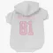 White Pink Pittsburgh Penguins Mac Hollowell   Dog & Cat Pet Hoodie