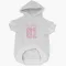 White Pink Pittsburgh Penguins Mac Hollowell   Dog & Cat Pet Hoodie