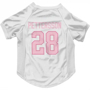 White Pink Pittsburgh Penguins Marcus Pettersson   Dog & Cat Pet Jersey