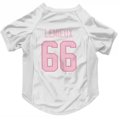 White Pink Pittsburgh Penguins Mario Lemieux   Dog & Cat Pet Jersey