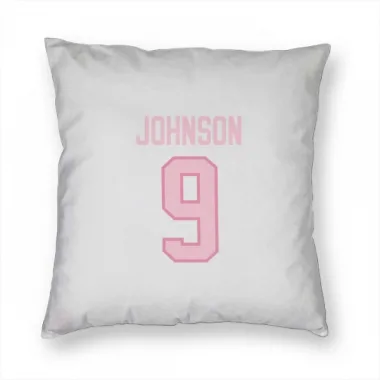 White Pink Pittsburgh Penguins Mark Johnson   Pillow Cover (18 X 18)