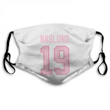 White Pink Pittsburgh Penguins Markus Naslund   Face Mask