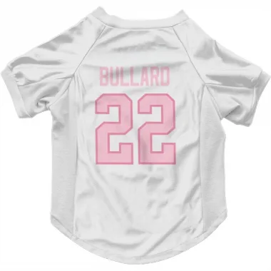 White Pink Pittsburgh Penguins Mike Bullard   Dog & Cat Pet Jersey