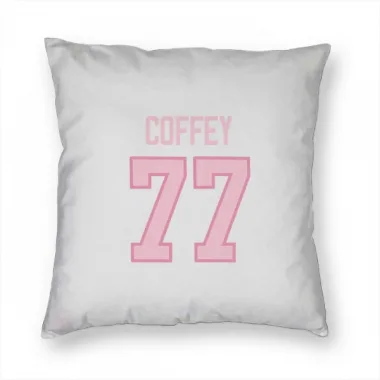 White Pink Pittsburgh Penguins Paul Coffey   Pillow Cover (18 X 18)