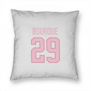 White Pink Pittsburgh Penguins Phil Bourque   Pillow Cover (18 X 18)