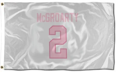 White Pink Pittsburgh Penguins Rutger McGroarty   Flag (3 X 5)