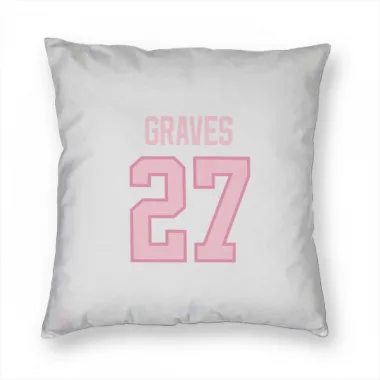 White Pink Pittsburgh Penguins Ryan Graves   Pillow Cover (18 X 18)