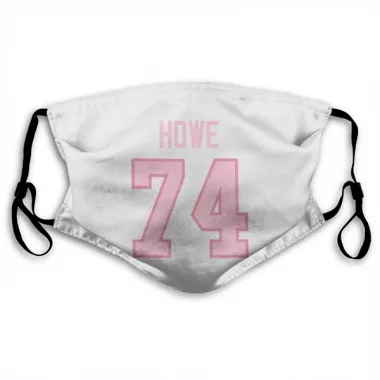 White Pink Pittsburgh Penguins Tanner Howe   Face Mask