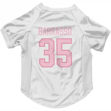 White Pink Pittsburgh Penguins Tom Barrasso   Dog & Cat Pet Jersey