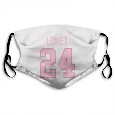 White Pink Pittsburgh Penguins Troy Loney   Face Mask