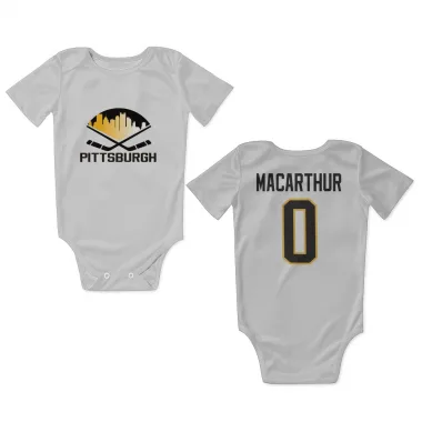 White Pittsburgh Penguins Bennett MacArthur   Newborn & Infant Bodysuit