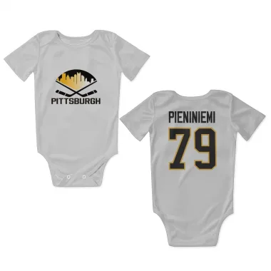 White Pittsburgh Penguins Emil Pieniniemi   Newborn & Infant Bodysuit