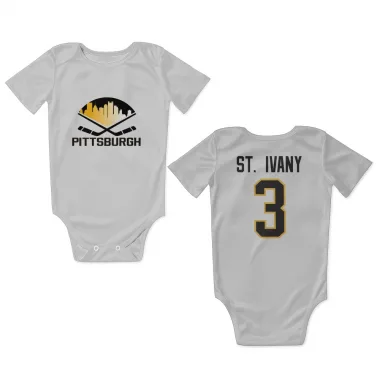 White Pittsburgh Penguins Jack St. Ivany   Newborn & Infant Bodysuit