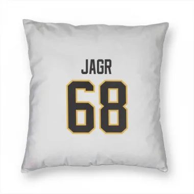 White Pittsburgh Penguins Jaromir Jagr   Pillow Cover (18 X 18)