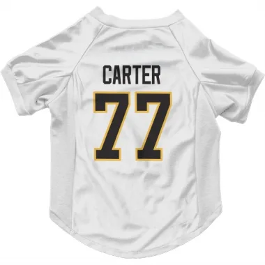 White Pittsburgh Penguins Jeff Carter   Dog & Cat Pet Jersey