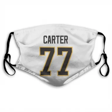 White Pittsburgh Penguins Jeff Carter   Face Mask