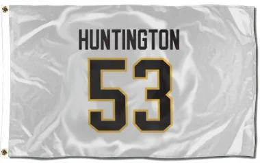 White Pittsburgh Penguins Jimmy Huntington   Flag (3 X 5)