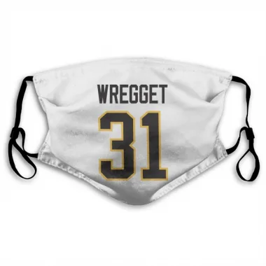 White Pittsburgh Penguins Ken Wregget   Face Mask