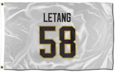 White Pittsburgh Penguins Kris Letang   Flag (3 X 5)