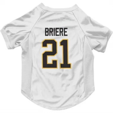 White Pittsburgh Penguins Michel Briere   Dog & Cat Pet Jersey