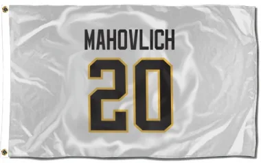 White Pittsburgh Penguins Peter Mahovlich   Flag (3 X 5)