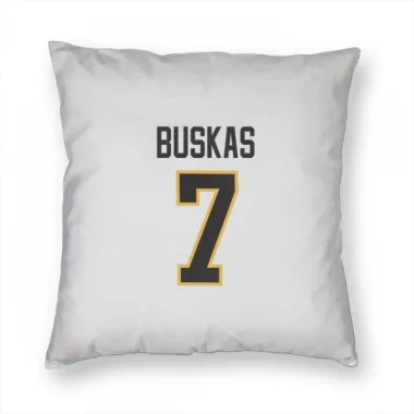 White Pittsburgh Penguins Rod Buskas   Pillow Cover (18 X 18)