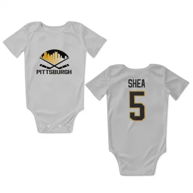 White Pittsburgh Penguins Ryan Shea   Newborn & Infant Bodysuit