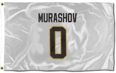 White Pittsburgh Penguins Sergey Murashov   Flag (3 X 5)