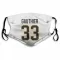 White Pittsburgh Penguins Taylor Gauthier   Face Mask