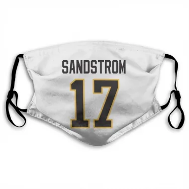 White Pittsburgh Penguins Tomas Sandstrom   Face Mask