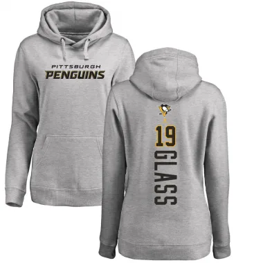 Women's Cody Glass Pittsburgh Penguins Branded Ash Backer Pullover Hoodie