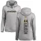 Women's Jonathan Gruden Pittsburgh Penguins Branded Ash Backer Pullover Hoodie