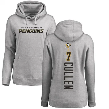 Women's Matt Cullen Pittsburgh Penguins Branded Ash Backer Pullover Hoodie