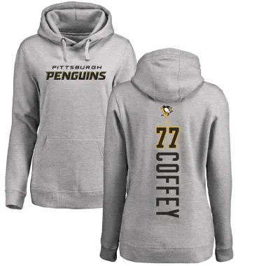 Women's Paul Coffey Pittsburgh Penguins Branded Ash Backer Pullover Hoodie